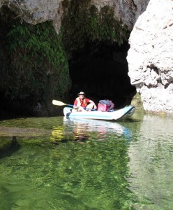 Kelly Kayaking in Alcove