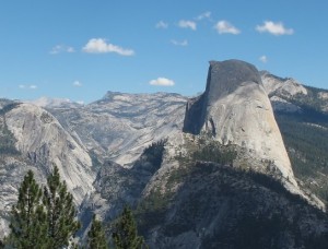  Mt. Conness, Mt. Watkins, and Half Dome from Washburn Point